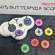 PRESTON Barbell Plates Keyring, Creative Dumbbell Barbell Plates Key Chain, Trendy Bag Charm Simulat