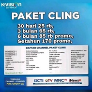Paket K-Vision Promo Paket Cling 6 bulan dan Setahun sampai 31 maret