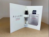 香奈兒(Chanel) - ALLURE SPORT魅力男士運動淡香水EDT 1.5ml-帶卡紙