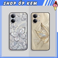 Vivo Y05/ Y11d Case BEAUTIFUL FLOWERS AND BEAUTIFUL SPLITTING BUTTERFLY