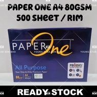 PAPERONE A4 PAPER 80gsm 500 SHEETS