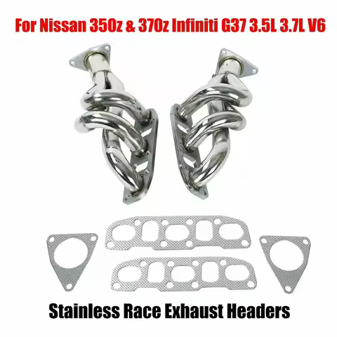 Stainless Race Exhaust Headers Manifolds For Nissan 350z & 370z Infiniti G37 3.5L 3.7L V6