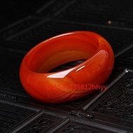 100 Jade Bracelet Wide Cuff Women Sweet Red Charm Agate Bangle Bracelet Bracelet 56-64mm