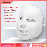 7 Colors LED Facial Mask Light Photon Therapy Acne Anti Wrinkle Whiten Beauty Face Mask Treatment Korean Photon Therapy Spa Home