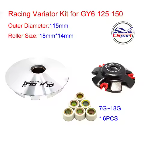 115MM 24MM 15MM Racing Variator GY6 125CC 150CC 152QMI 157QMJ Kazuma Baotian Taotao SunL Keeway Bugg