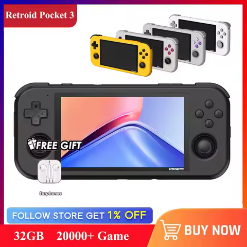 Retroid Pocket 3 Retro Handheld 3G 32GB 4.7 Inch Touchable IPS Screen Android 11 OS Video Game Conso