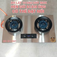 Bếp gas âm lật 10 đầu đốt có tính năng hẹn giờ cảm ứng ngắt gas siêu tiện lợi giá sale
