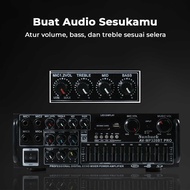 MAYASTR Audio Amplifier Bluetooth HiFi USB Adjustable USB MP3 FM 1000W - AV-MP326BT PRO