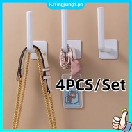 4PCS/Set Kitchen Self-adhesive Hook Accessories Paper Roll Holder Rack Towel Tissue Hanger Storage R