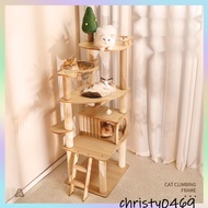 Cat climbing frame large cat nest all-weather cat tree solid wood cat scratch board cat villa