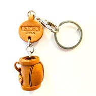 真皮鑰匙圈 高爾夫球袋 VANCA CRAFT 日本製造 職人手作