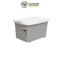 Citylife 60L Storage Box with Wheels - Icegrey - X6137 - Citylong