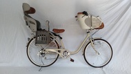 日本親子車 六段變速 26吋親子腳踏自行單車 裝有前後置安全兒童座椅OGK iki urban品牌