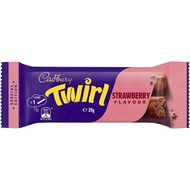 Cadbury Twirl Strawberry Flavour Chocolate Bar 39g (expiry 01/18/2024)