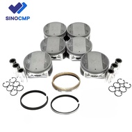 6pcs VQ35DE A2010-7Y001 A2010-8J110 Engine Piston Set For 04-06 Nissan Altima Maxima Quest 3.5L 3498