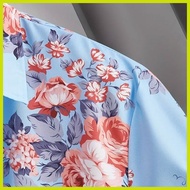 ― ∲ ☺ ▦ Stylish damit na may bulaklak na print para sa mga lalaki, maong na maong pang-summer para