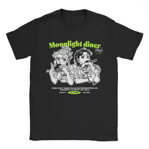 The Guy She Was Interested In Wasn't a Guy at All Anime T Shirt Pure Cotton T-Shirt Round Neck Tees 