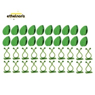 80Pcs Plant Climbing Wall Fixture Clips Plant Fixer Vines Garden Green Leaf Plant Wall Clips Vines H