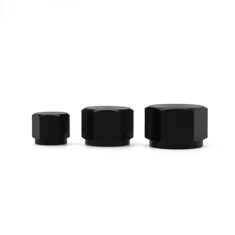 AN6 AN8 AN10 Female Thread Aluminum Pipe External Hex Head Flare fiting TUBE NUT End Cap Plug Fittin