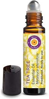 Deve Herbes Tea Tree Essential Oil (Melaleuca altenifolia) Pre Diluted Ready to Use Roll-on Blend fo