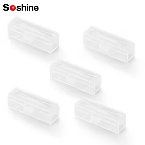 Soshine 18650 Battery Case Storage Plastic Box Portable Hard Case Holder Box Clear Transparent Safet