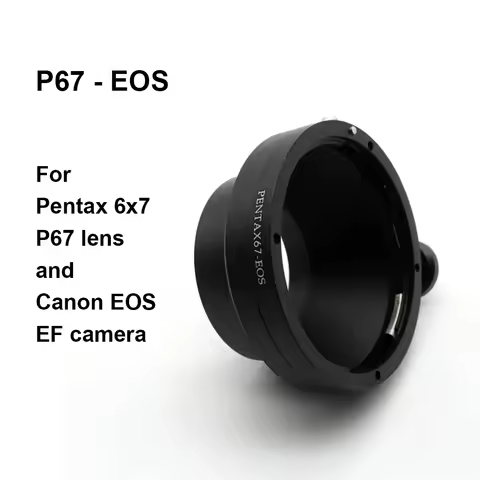 PENTAX67-EOS For Pentax 67 67II Lens - Canon EOS EF Mount Adapter Ring PENTAX67-EF P67-EF PENTAX 6x7
