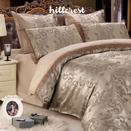 [Hari Raya Special] Hillcrest Yarn-dyed Comforter Set 1088TC, Bedsheet, Pillow Case, Bolster Case, Fitted Sheet