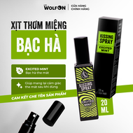Xịt Thơm Miệng Kissing Spray Excited Mint WOLF ON X3 The Mát 20ml