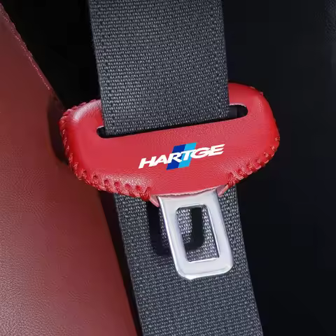 2pcs Car Seat Belt Buckle Cover Leather Protector Anti-collision Case For Hartge bmw e36 e46 compact