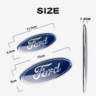 Ford car front and rear logos come in 2 sizes (11,5x4,5cm and 15cmx 6cm)