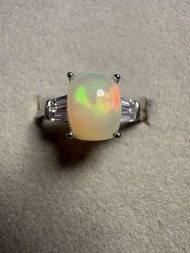 歐泊 S925 純銀戒指 Opal S925 silver ring,rings,earring,earrings,necklace,necklaces,bracelet,pendant,pendan
