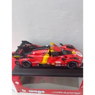 Bburago 1:24 Ferrari 499P LMH No.51 2023 Le Mans 24 Hours Champion Diecast Toy Car Model