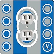 43246 Outlet Letter R Dazzling Blue Circle Designs Design Outlet Plate