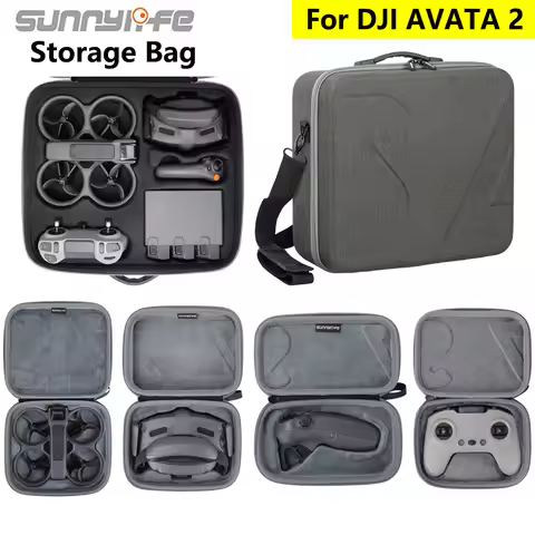 Sunnylife Storage Handbag for DJI Avata 2 Goggles 3 Portable Carrying Case Shoulder Bag for DJI Avat