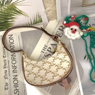 Celine AVA mini 白色老花腋下包