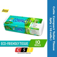 Cutie Compact Toilet Tissue 2ply (10 rolls)