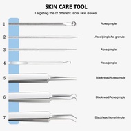 Blackhead Acne Clip Comedone Pimple Extractor Remover Tools Tweezer Set Care O2X4 Skin