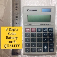 Calculator 8 Digit Solar Battery Canon