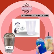 Giant Cup Dome Lid 24oz 32oz Boba / Gelas Besar / Ct700 Ct1000 Cup / Gelas Thailand / Big Cup Air Ba