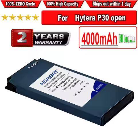 HSABAT 4000mAh BP3301 Battery for Hytera P30 Open Walkie-Talkie