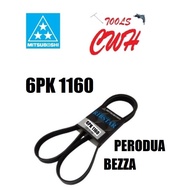 MITSUBOSHI JAPAN BELTING 6PK-1160 6PK 1160 AUTOMOTIVE BELT RIPSTAR BELT PK BELT PERODUA BEZZA