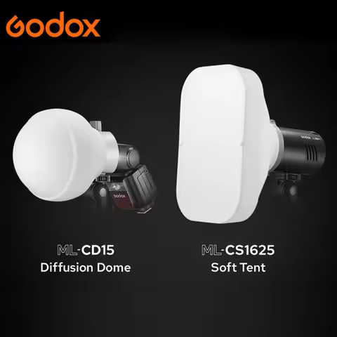 Godox ML-CD15 ML-CS1625 Diffuser Dome Kit with 3 Adapters for Photography Light Flash Studio Photogr