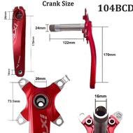 crankset crank arm IXF jiankun BB hollowtech ht2 BCD 104 mtb alloy bmx