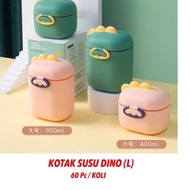 "BHN.18Oc22R" [ 600gr] T608 | DINO MILK BOX 800ML PRACTICAL DINOSAUR CHARACTER MILK POWDER STORAGE B