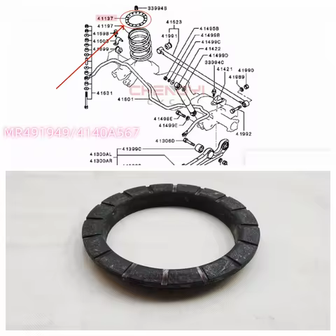 1PCS Rear Axle Spring Rubber Pad Susp Spring Upr For Pajero Montero Sport K96W KH6W KG5W KS5W V23W V