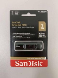全新無拆封 SanDisk - Extreme PRO USB 3.2 隨身碟 1TB SDCZ880-1T00-G46 手指