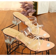 CK_04 ANDIN SANDALS GLASS RIGHTS 5CM/ GLASS RIGHTS JELLY STRAP WOMEN'S SANDALS