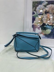 👜Loewe Blue Mini Puzzle Bag 羅意威 mini puzzle 幾何包