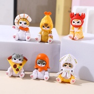MINI SIZE ACTION FIGURE SINGLE MINI CAT FIGURE CUTE MINI CAT ACTION FIGURE WITH COSTUME DECORATIVE M