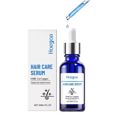 30ML Copper Peptide Serum for Hair Growth, GHK-Cu Peptide Hair Serum Non-Greasy Scalp Care for Thick